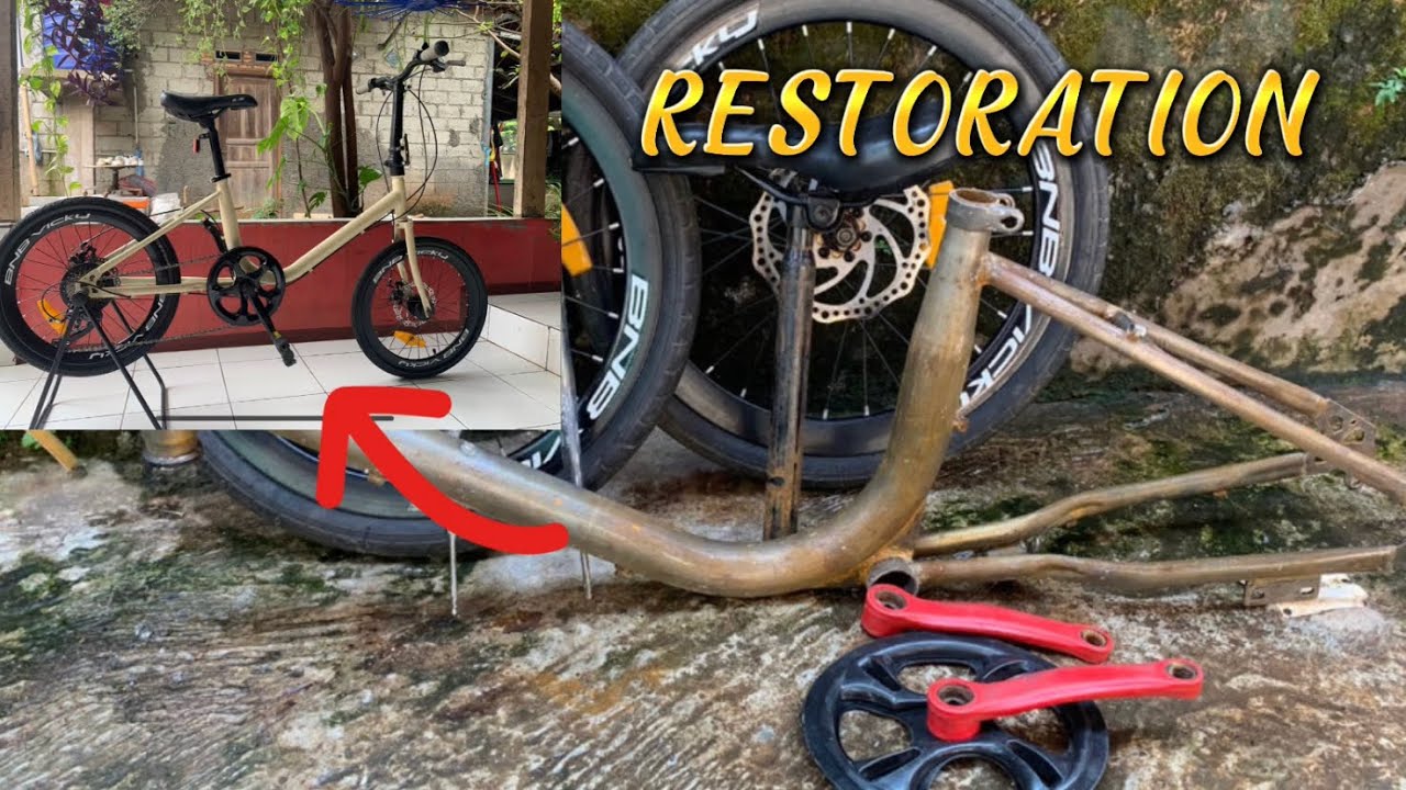 Restorasi Sepeda Minion | Warna Scoopy Cream//rusty bike restoration