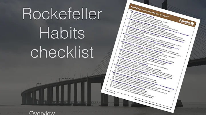 Rockefeller Habits checklist overview