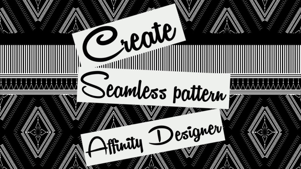 How to Create a Custom Pattern in Affinity Designer - YouTube