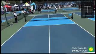 Dike Ajiri vs Carlos Rodriguez (18-21) APP Newport Beach Open 7/3/25 AARP Champions Men Pro Singles