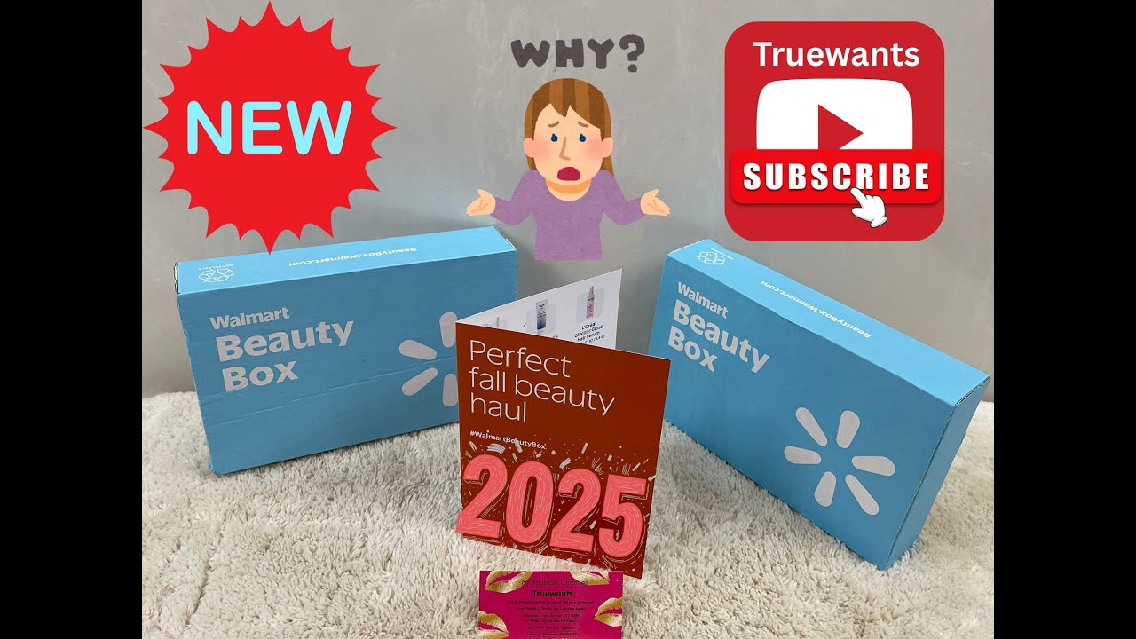 Walmart Fall 2025 Beauty Box  2 Paid Boxes Did I get Different Variations?