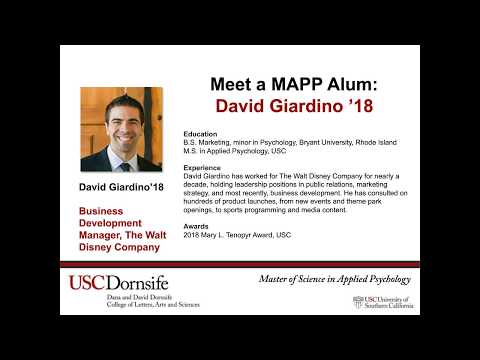 USC MAP Webinar: The Student Experience