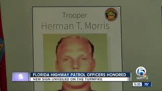 Fallen FHP troopers honored with new roadside sign
