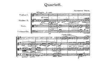 G. Verdi - String Quartet in E minor (Score)