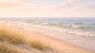 Calm Shoreline Oil Painting | Soft Coastal Landscape Scene | Frame TV Art 4K screenshot 5