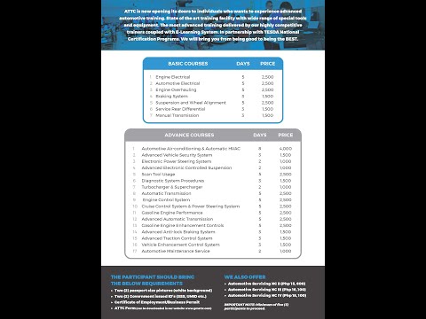 Automotive Technology Training Center Attc