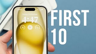 iPhone 15  First 10 Things To Do! (Tips & Tricks)