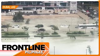 Ilang Pinoy, stranded sa baha sa Dubai | Frontline Pilipinas