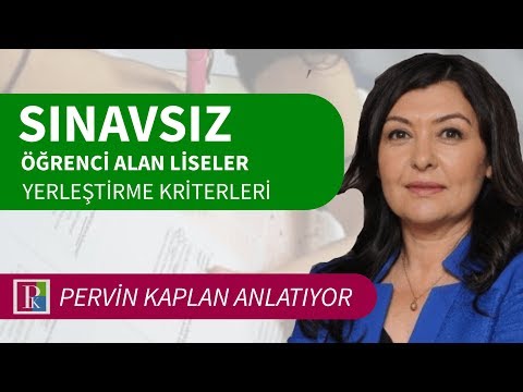 SINAVSIZ ÖĞRENCİ ALAN LİSELERE YERLEŞTİRME KRİTERLERİ NEDİR?