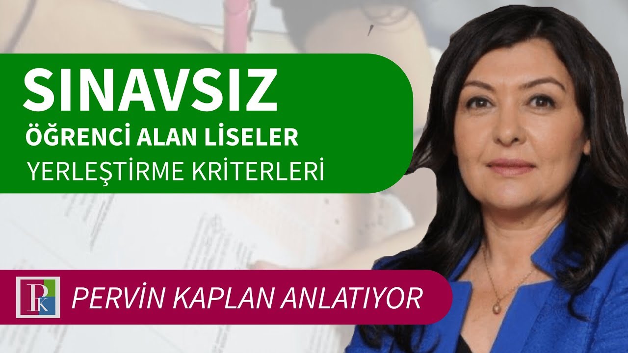 sinavsiz ogrenci alan liselere yerlestirme kriterleri nedir youtube