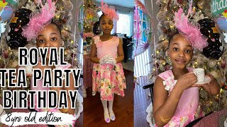 My daughter's elegant 8th birthday tea party quarantined style | Tea party D.I.Y on a budget.