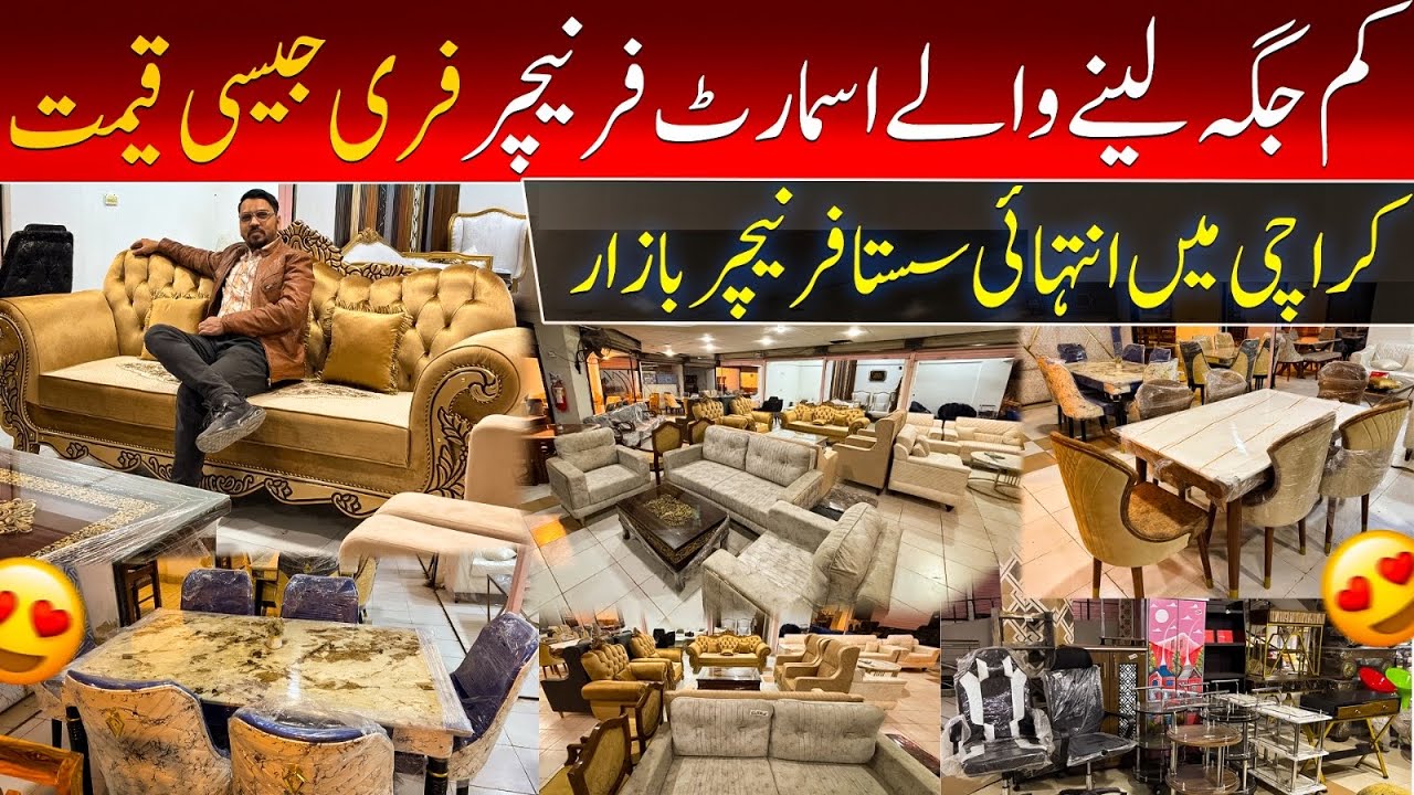 Furniture Bazar Karachi | Space Saving Furniture | Sofa , Dining Table, Center Table, Console Table