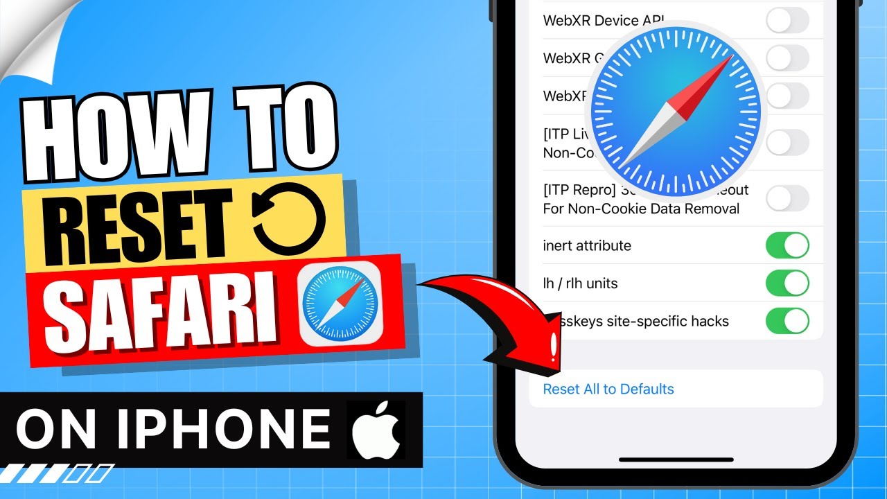 How to Reset Safari on iPhone | Reset Safari to Default Settings - YouTube