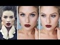 Glam Fall/Autumn Makeup ♡ Bold Dark Red Lips - Shaaanxo