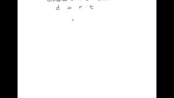 Solving a one-step word problem using the formula d=rt