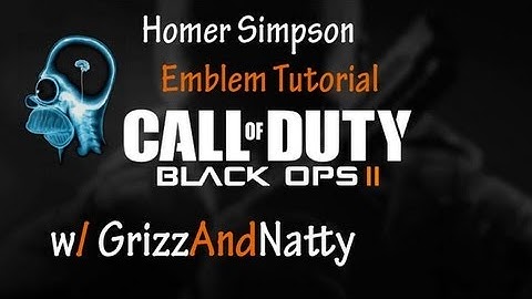 Black Ops 2 Emblem Tutorial - Homer Simpson