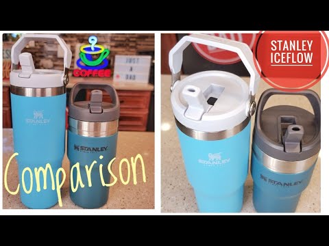 Stanley Ice Flow Water Bottle Tumbler with Straw Comparison I LOVE THEM  BOTH! 