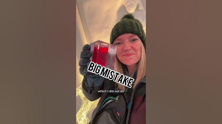 Sleeping in an ice hotel with a toddler (watch full video on IG @whereisbriggs)