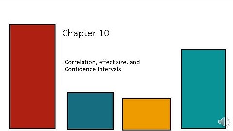 Ch 10    Correlation, effect size, & confidence intervals - book example