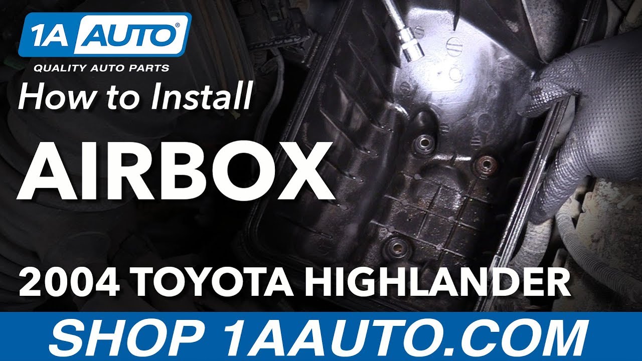 How to Remove Airbox 00-07 Toyota Highlander - YouTube