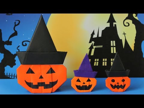 ハロウィン折り紙 かぼちゃの作り方 Halloween Origami Pumpkin Instructions Youtube