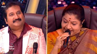 Evergreen lovely Song 😍|Nee Oru Kaadhal Sangeetham | #Chitra Ma & #Mano Sir😊|Super Singer Junior 9