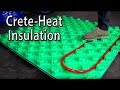 Radiant heat insulation with Crete-Heat panels