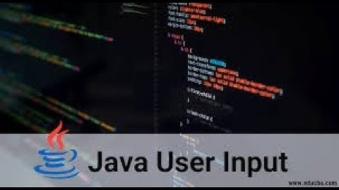 input oleh user menggunakan bahasa pemrograman java