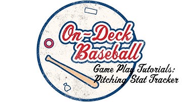 pitching stat tracking tutorial