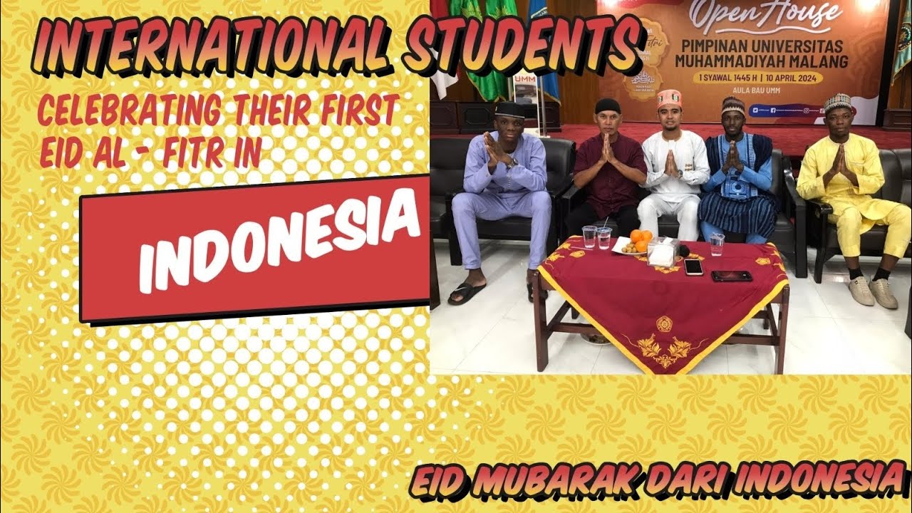 "From Around the World to Indonesia: International Students'  Heartwarming Eid Experience"