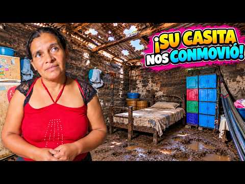 María es madre soltera y nos conmovió ver su vivienda en mal estado