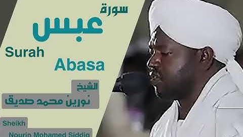 الشيخ نورين محمد صديق سورة عبس Sheikh | Nourin Mohamed Siddig |Surah Abasa