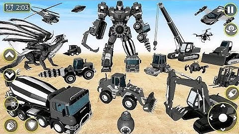 Mech Robot Transforming: Multi Robot Car Dino Tank Transform Game 2023 #2 - Android iOS Gameplay