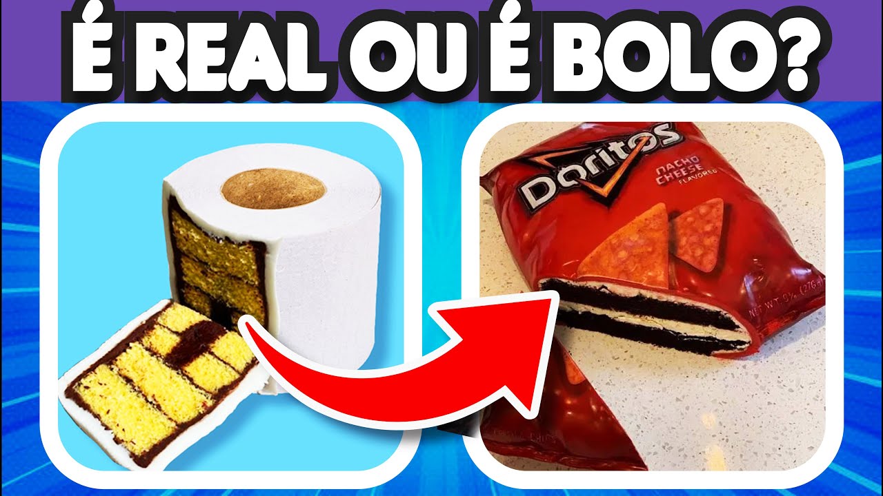 Você Adivinha se É Real ou Bolo? 🧁👀 | Desafio