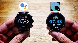 Here is a comparison between bixby on samsung galaxy watch active 2
and google assistant fossil generation 5 carlyle hr! see 2...