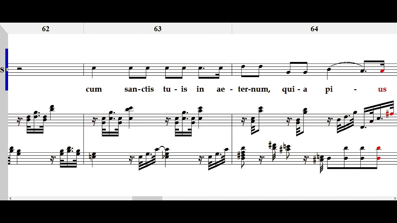 Requiem VII. Agnus Dei & VIII. Communio Lux aeterna(W.A.Mozart) 소프라노