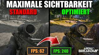 Die WICHTIGSTEN Settings für Arena Breakout Infinite!