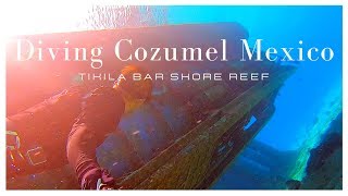 Diving Cozumel Mexico ! Exploring the Tikila Bar Reef