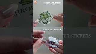 Clear vinyl stickers vs UV DTF transfer stickers Wealth