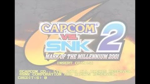 20 Mins of... Capcom vs SNK 2: Mark of the Millennium 2001 Intro (US/Capcom Fighting Collection 2)