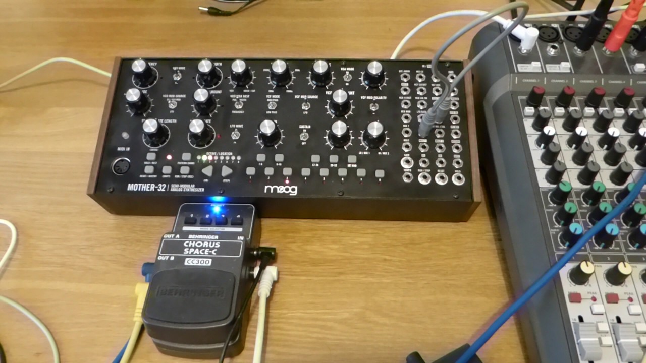 Moog Mother 32 & Behringer CC300 Chorus SpaceC YouTube
