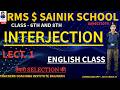 INTERJECTION LECT. 1 ENGLISH CLASS CRACKERS COACHING INSTITUTE BAIJNATH 6 &amp; 9 #SAINIK #RMS