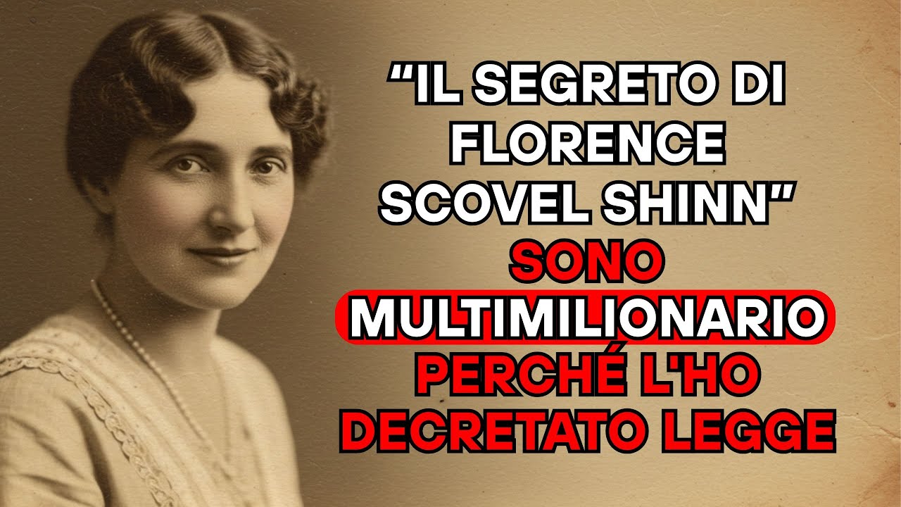 “IL SEGRETO DI FLORENCESCOVEL SHINN”  SONO MULTIMILIONARIO: PERCHÉ L'HO DECRETATO LEGGE.