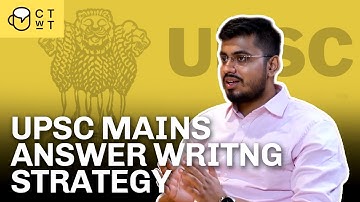 Best answer writing strategy for UPSC CSE - Shubhankar Pratyush Pathak AIR 11 UPSC CSE 2021
