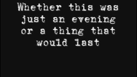She Wants Revenge - Tear you apart (Lyrics and a cool font)