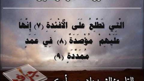 سورة الهمزة والفيل القارئ إدريس أبكر