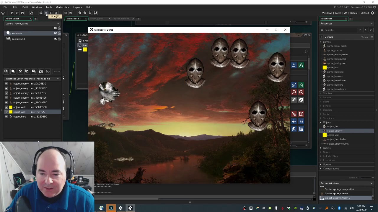 How to design & program a Rail Shooter in Game Maker Studio. Part 3 ...