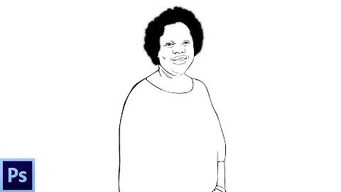 How to draw a line art with mouse in Adobe Photoshop - Step by Step