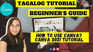 Celebrity How To Use Canva For Beginners |Full Canva Tutorial 2021 |Tagalog Tutorial Profile