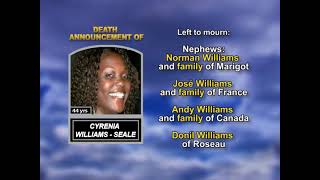 Cyrenia Williams Seale long